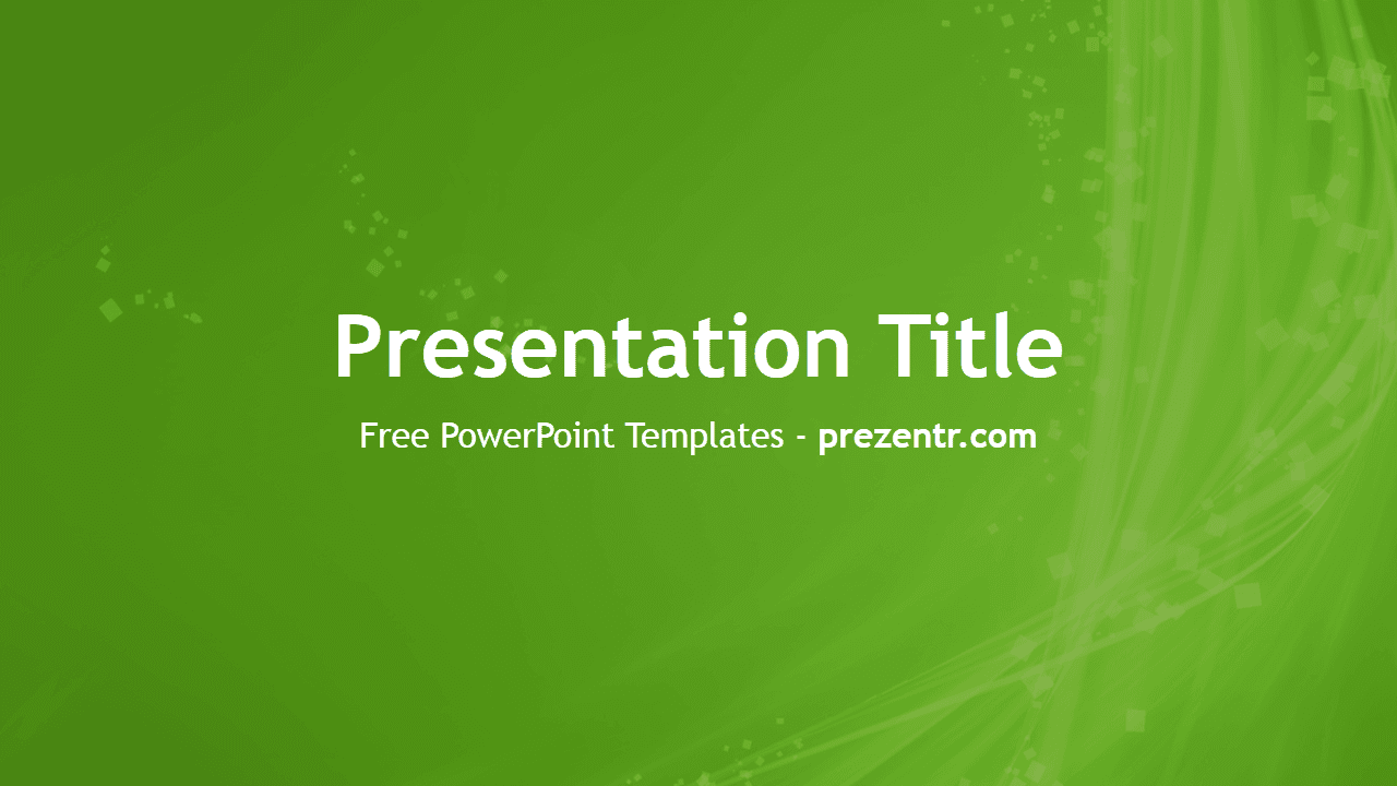 Abstact green PowerPoint Template