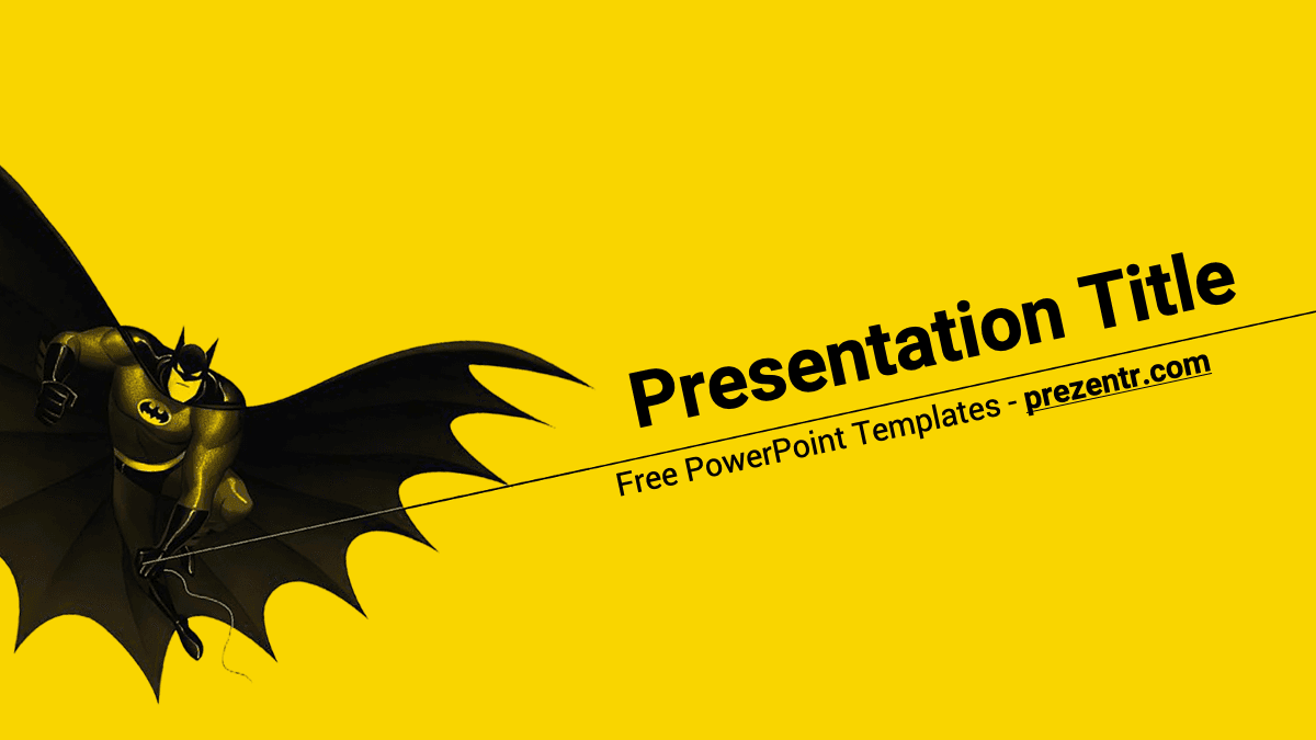 Intro Slide Containing Batman who holds a rope