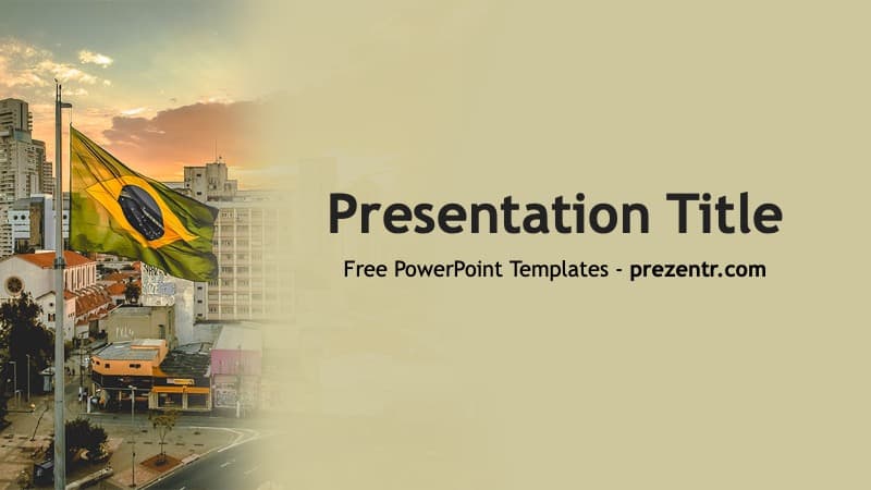 Brazil background and template for PowerPoint