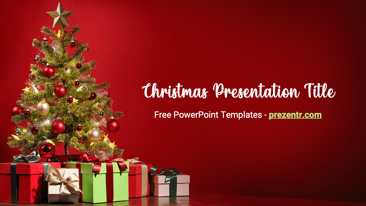 Main Slide of the Christmas PowerPoint Template