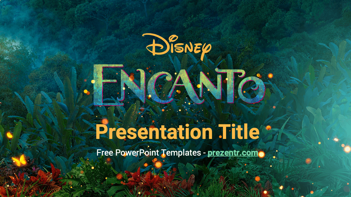 Disney's Encanto PowerPoint Background and Google Slides Template