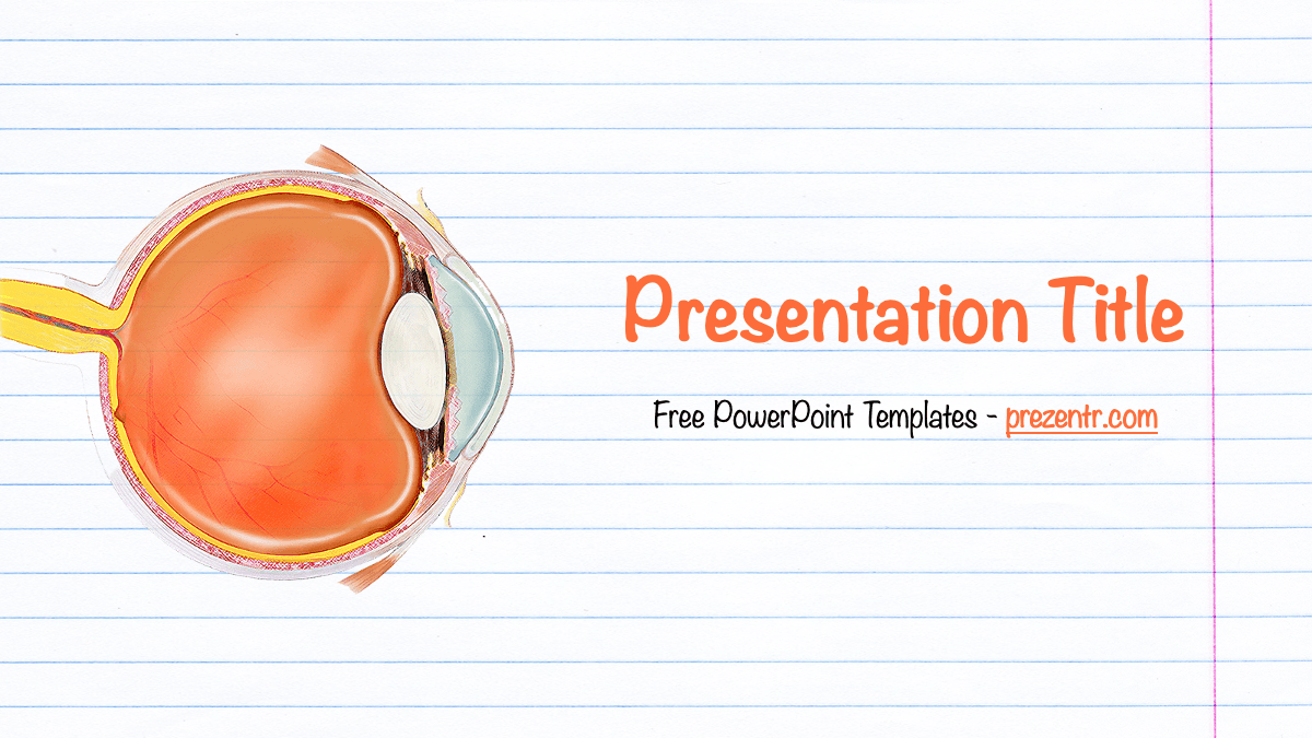 Main Slide of the Human Eye PowerPoint Template