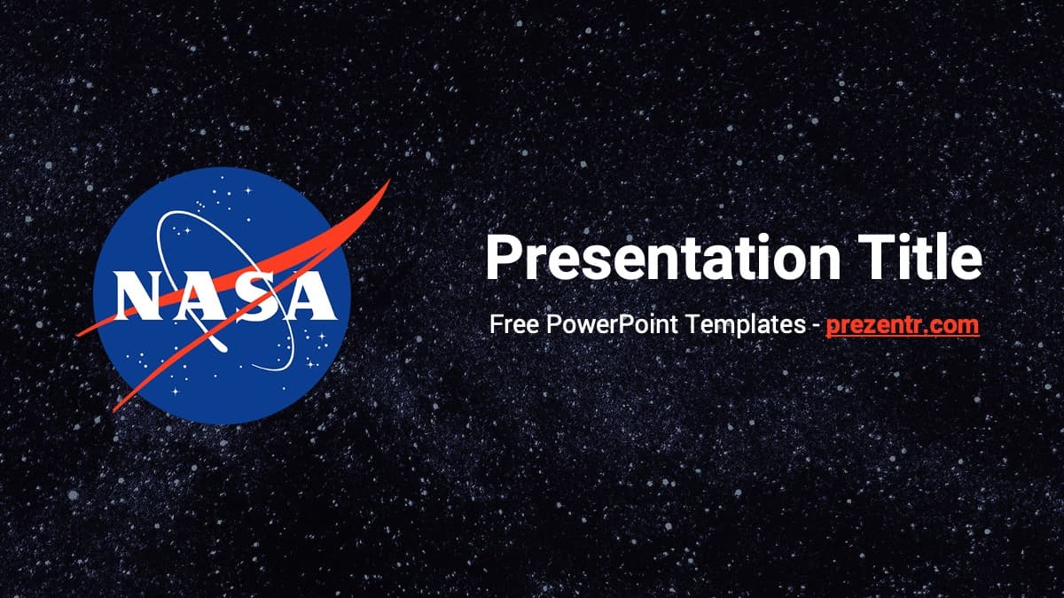NASA logo on the space backbground