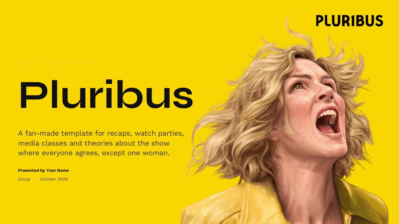 Pluribus PowerPoint Template – slide 1
