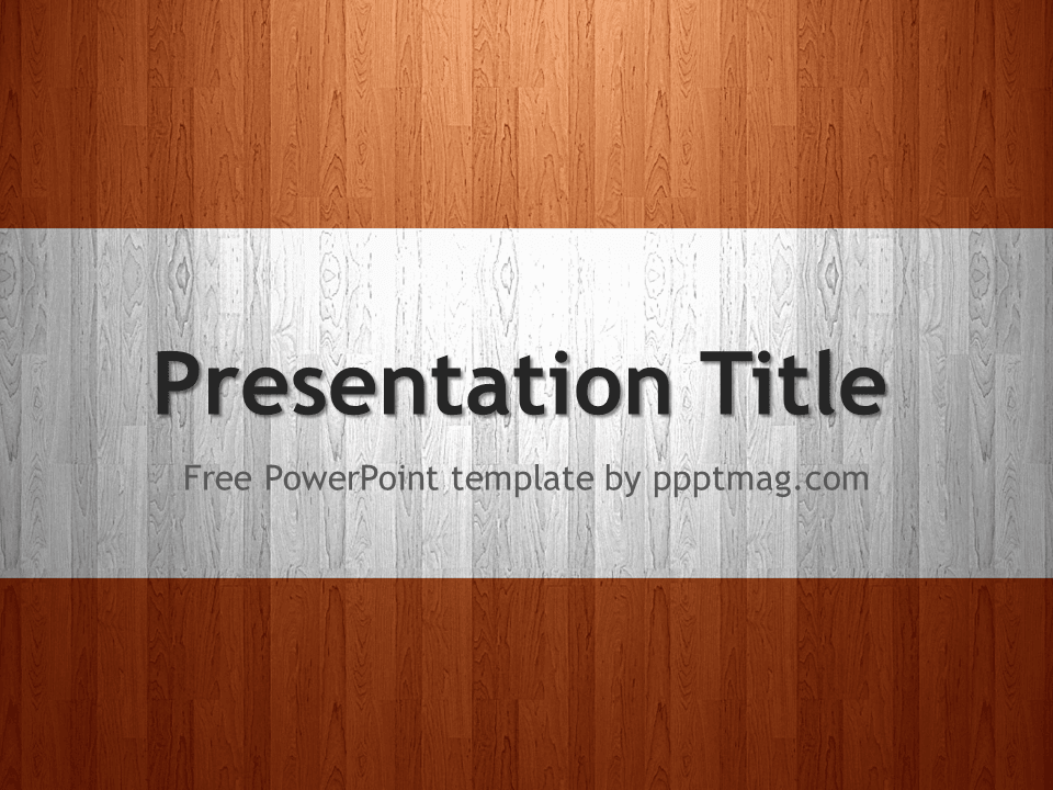 Brown and white wooden texture background for PowerPoint