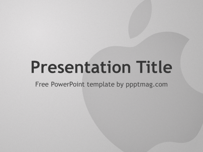 Free Apple PowerPoint Template PPTMAG