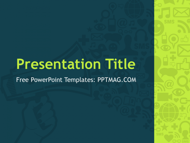 Free Digital Marketing PowerPoint Template - PPTMAG
