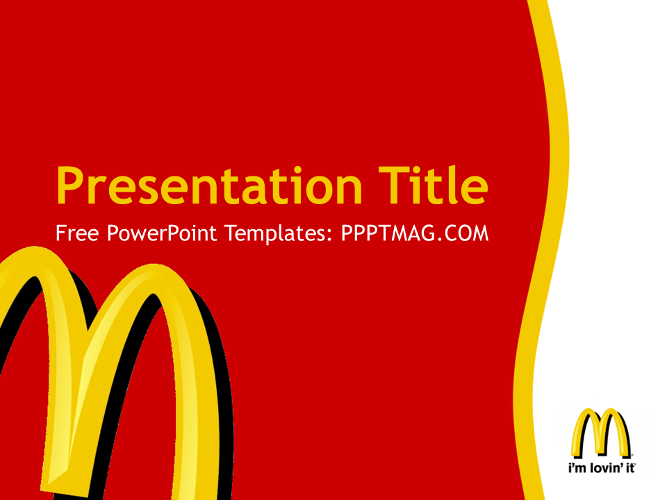 Free Mcdonald S Powerpoint Template Pptmag