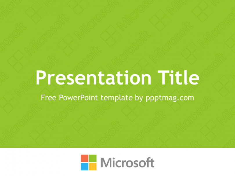 Free Microsoft Powerpoint Template Pptmag