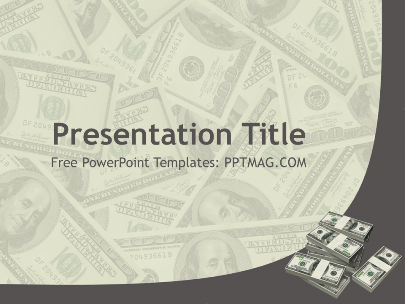 Free Money PowerPoint Template - PPTMAG