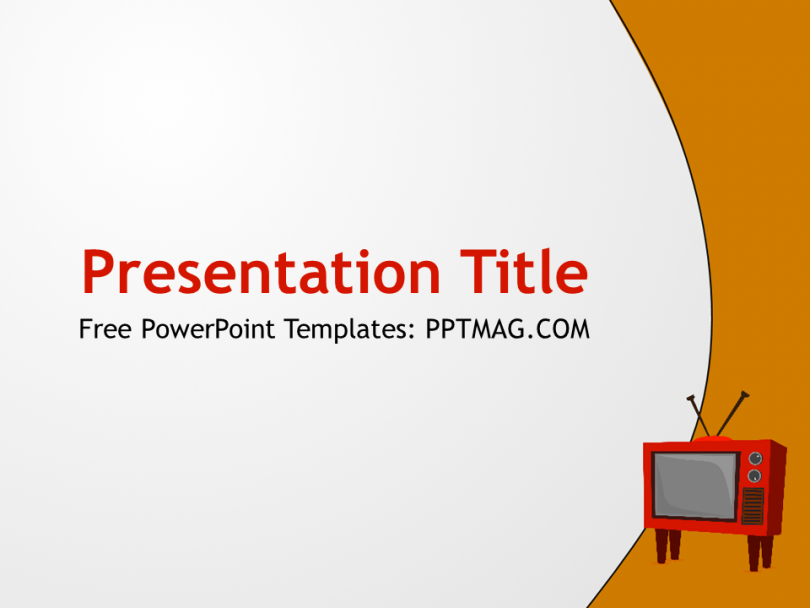 Free Tv Powerpoint Template Pptmag