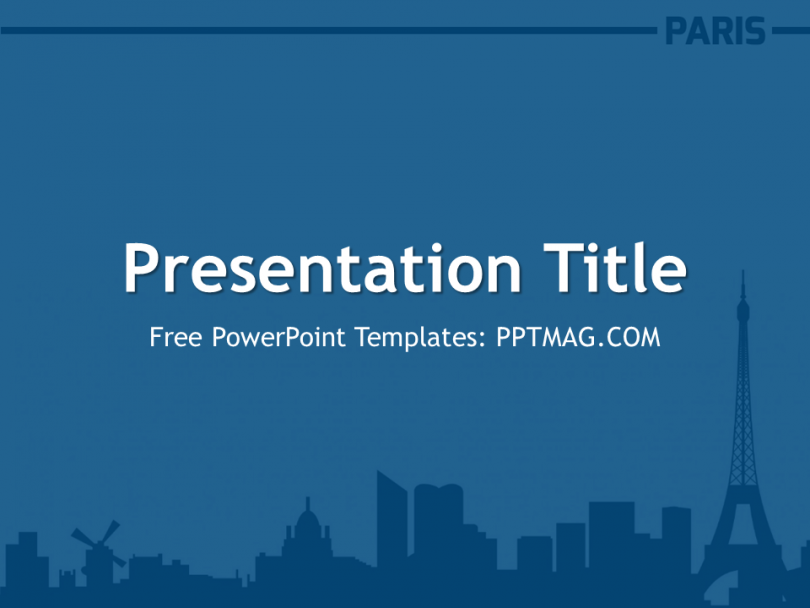 Free Paris Powerpoint Template Pptmag