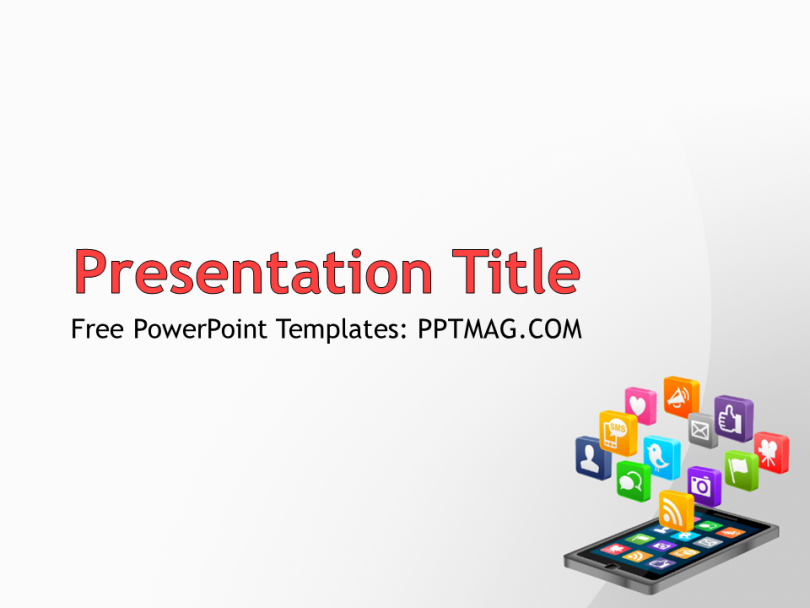 Free Smartphone Powerpoint Template Pptmag