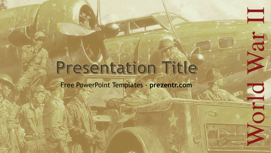 Free WWII PowerPoint Template Prezentr Free PowerPoint Templates