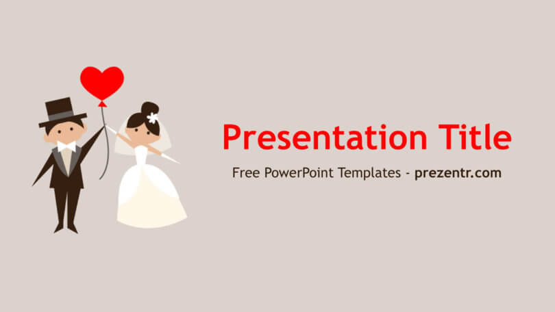 Free Wedding Couple Powerpoint Template Prezentr