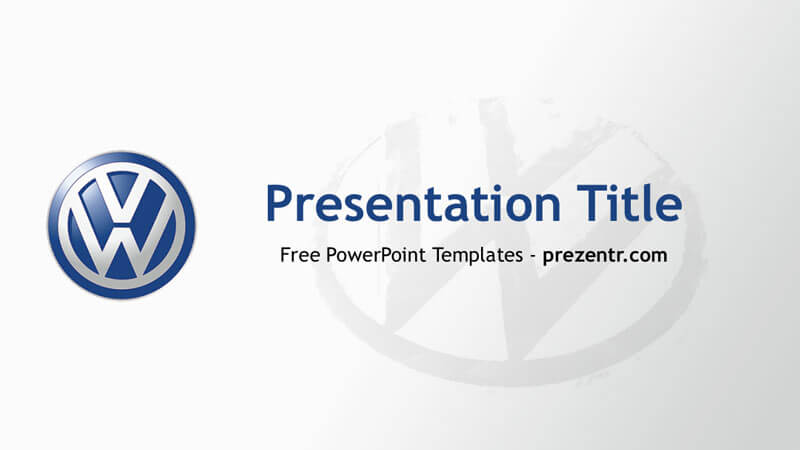 Free Volkswagen PowerPoint Template - Prezentr PPT Templates