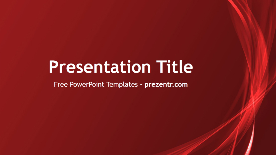 Free Abstract Red PowerPoint Template Prezentr PowerPoint Templates