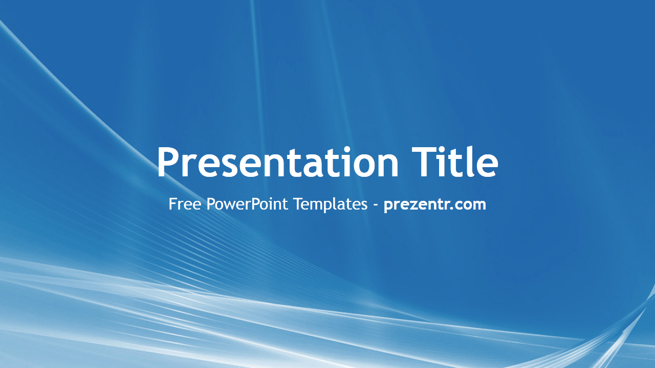 blue and white presentation template
