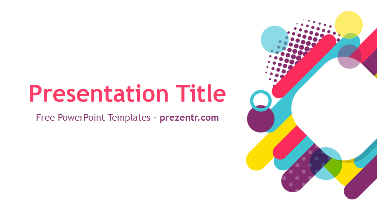 Free Colorful Shapes Powerpoint Template Prezentr Powerpoint Templates