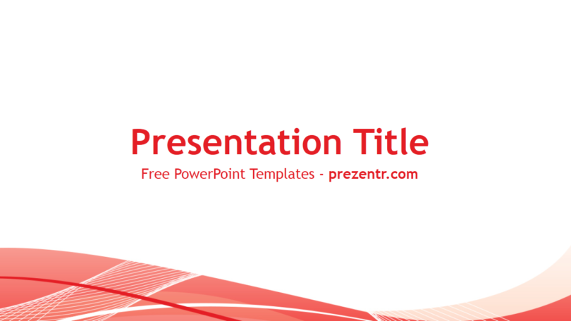 Free Red Lines Powerpoint Template Prezentr Powerpoint Templates