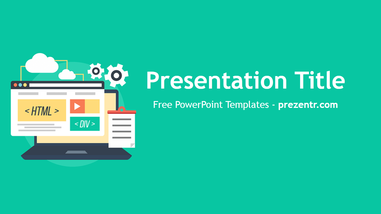 Free Web Development Powerpoint Template Prezentr Powerpoint Templates