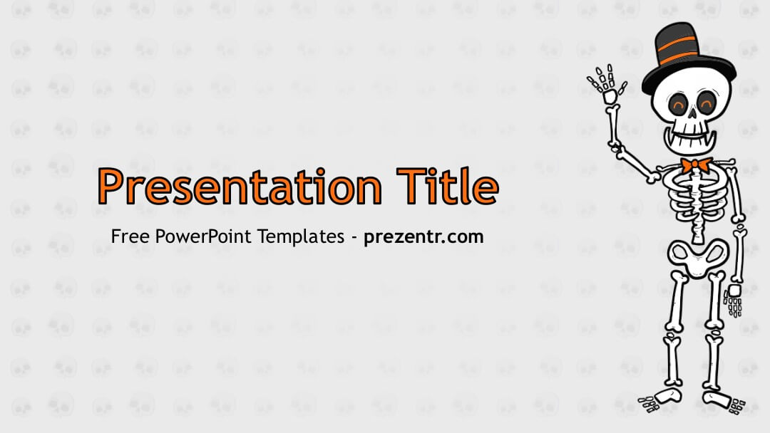 Free Skeleton Powerpoint Template Prezentr Ppt Templates