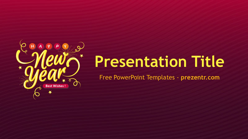 Free New Year 2018 PowerPoint Template - Prezentr PPT Templates