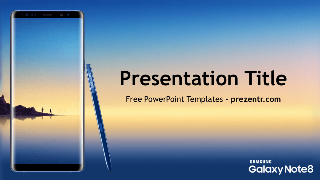 Free Samsung Galaxy Note 8 Powerpoint Template Prezentr