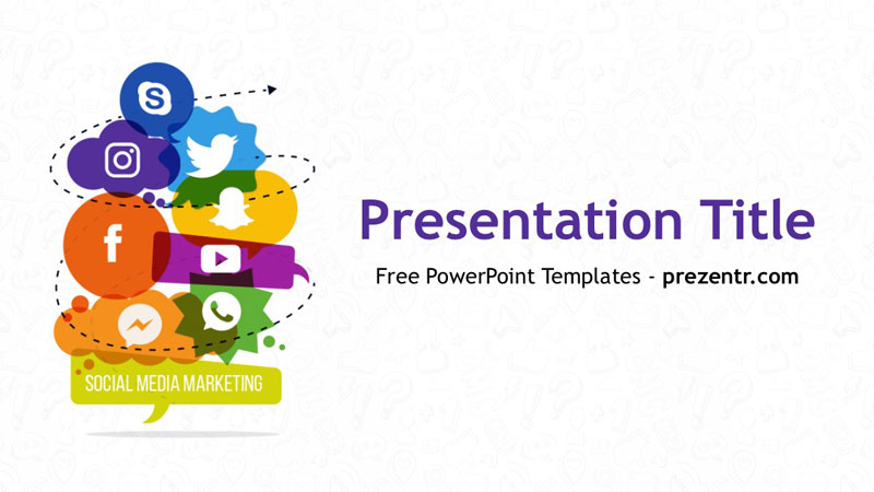 Free Social Media Marketing Powerpoint Template Prezentr