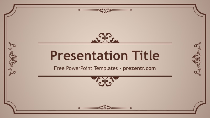 Free Old Fashioned Powerpoint Template Prezentr Ppt Templates