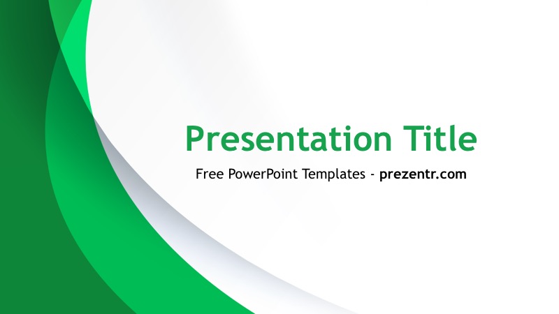 Free Green Curves Powerpoint Template Prezentr Ppt Templates