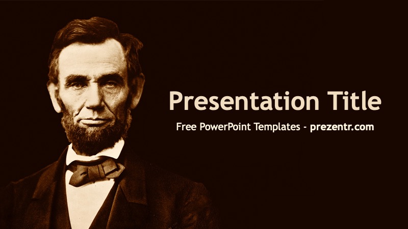 Free Abraham Lincoln PowerPoint Template - Prezentr