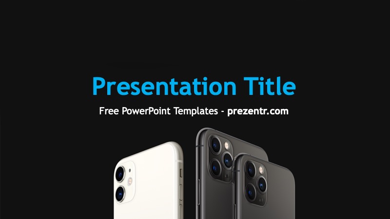 Free iPhone 11 PowerPoint Template Prezentr PPT Templates