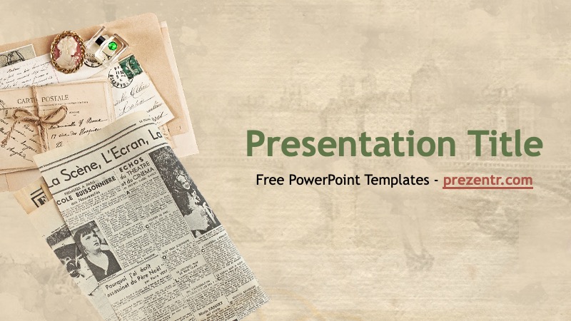 Free French PowerPoint Template - Prezentr PPT Templates