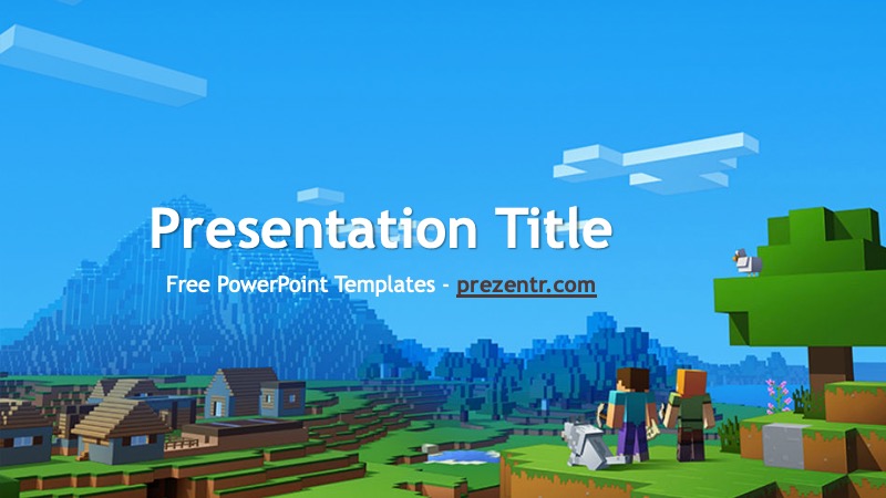 Minecraft PowerPoint Template - Prezentr PPT Templates