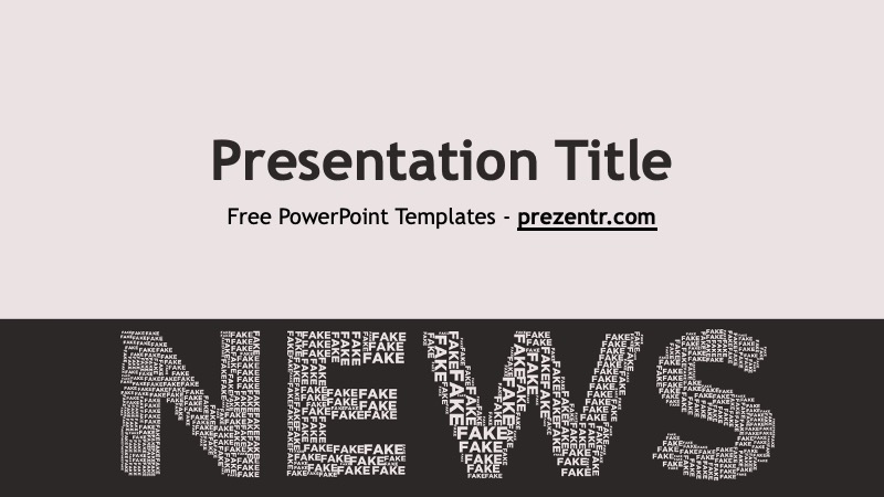 Fake News Powerpoint Template Prezentr Ppt Templates