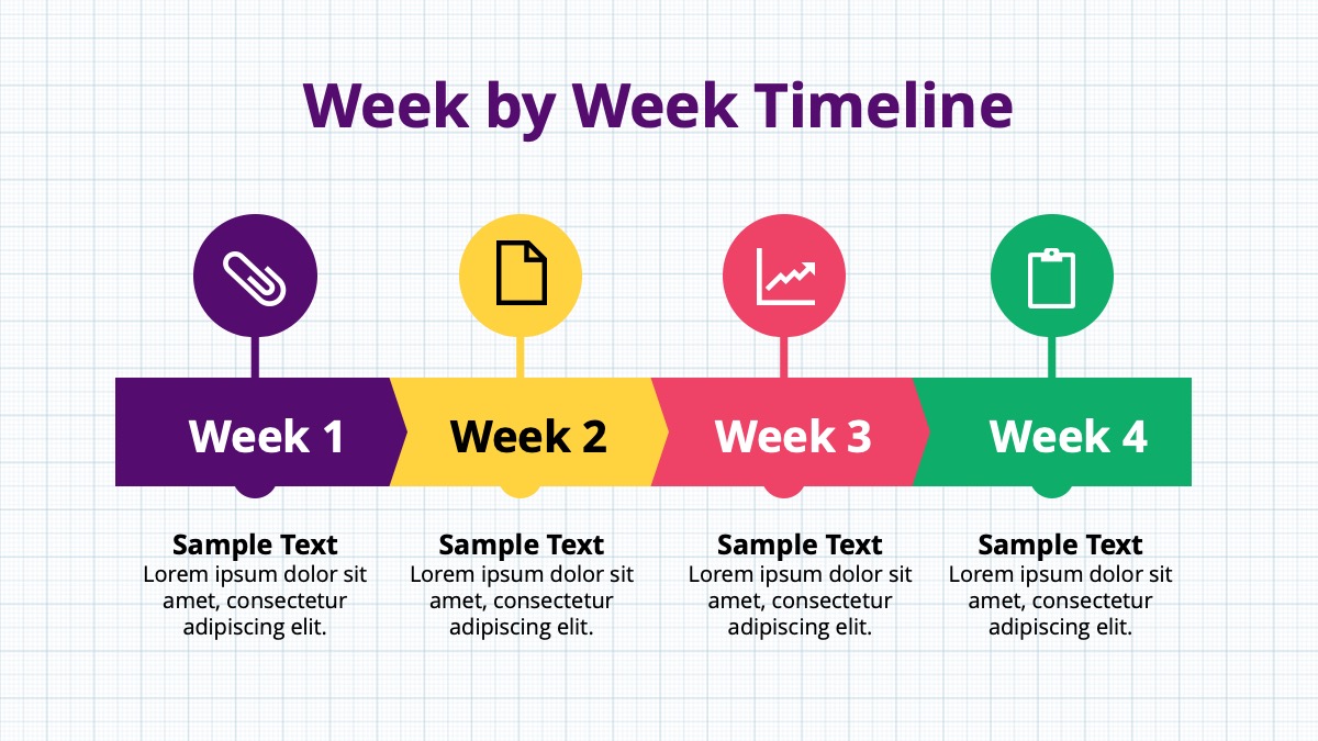 Weekly Timeline Template for PowerPoint