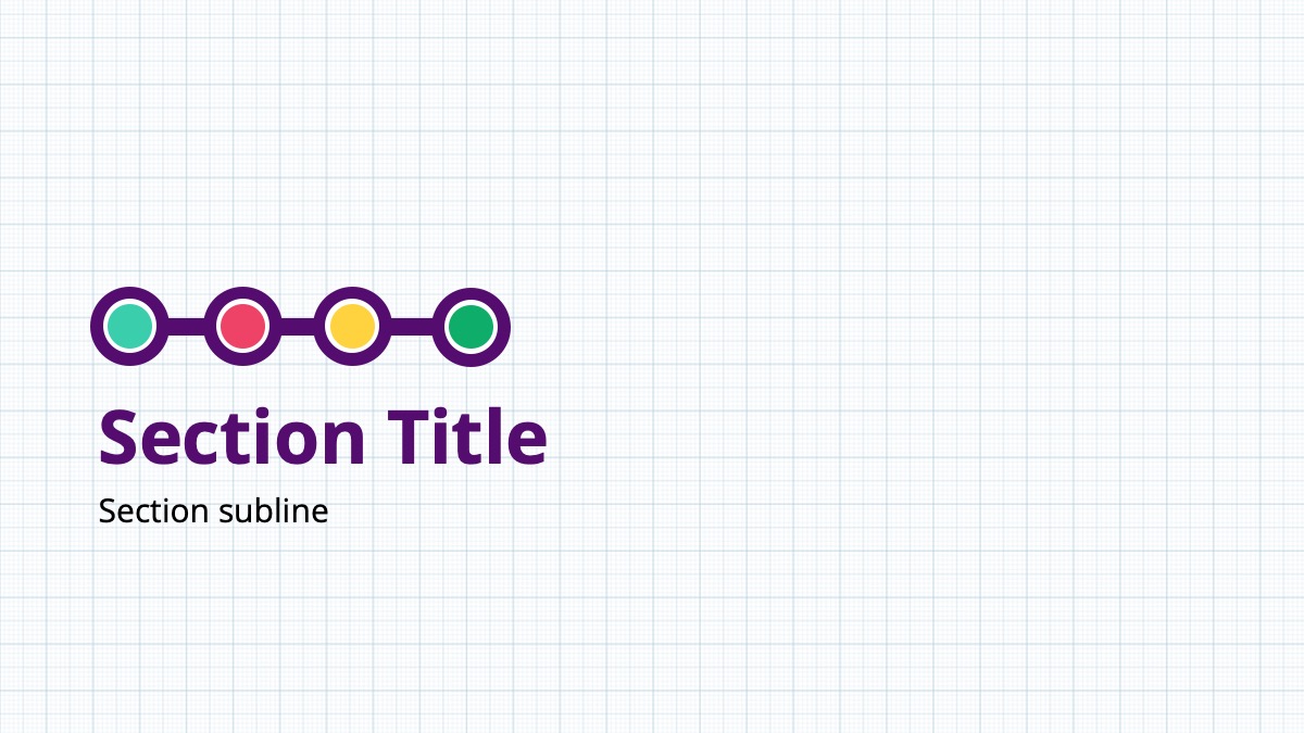 Section Title of the Timeline PowerPoint Template
