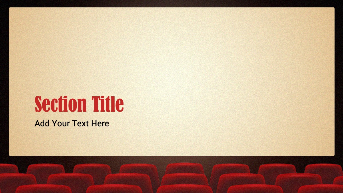 Free Movie Theater Template for PowerPoint Prezentr