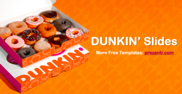 Main Slide of the Dunkin PowerPoint Template Preview