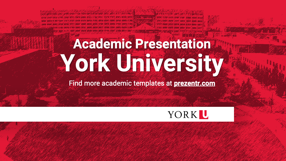 Main Slide of the York University PowerPoint Template