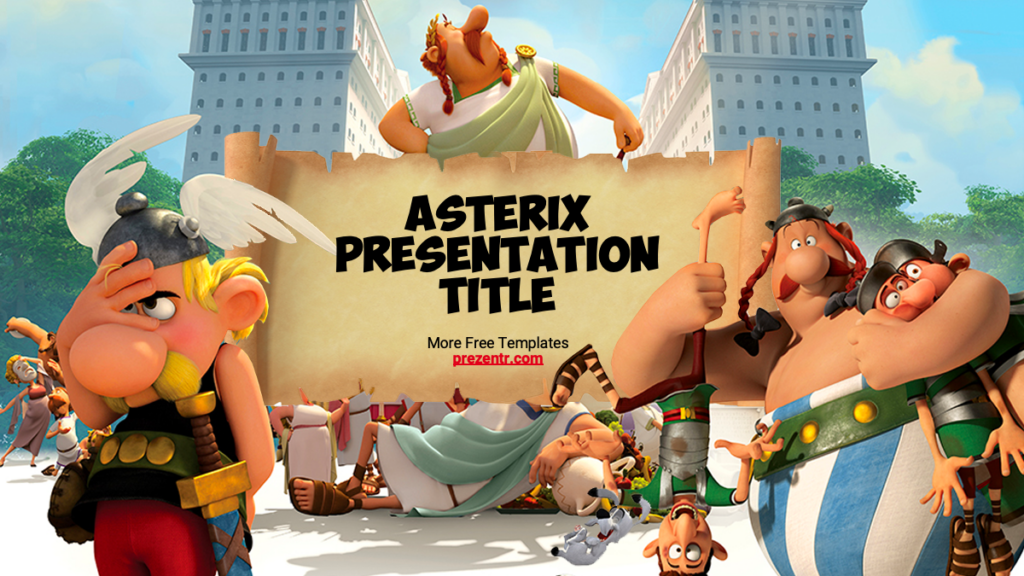 Asterix Main Slide PowerPoint Template