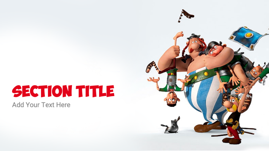 Obelix in the Asterix PowerPoint Template