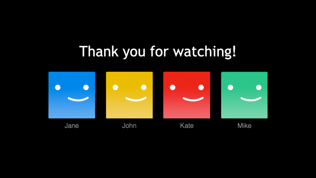 Thank you for Wathcing Slide - Intro Slide - Netflix PowerPoint Template