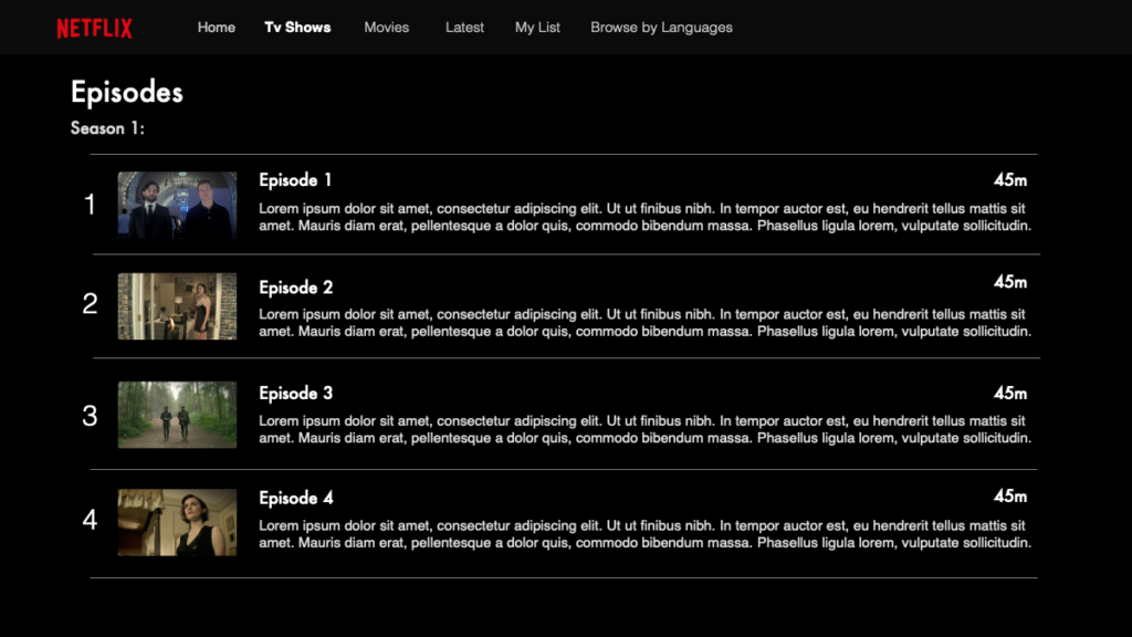 Episodes - Intro Slide - Netflix PowerPoint Template