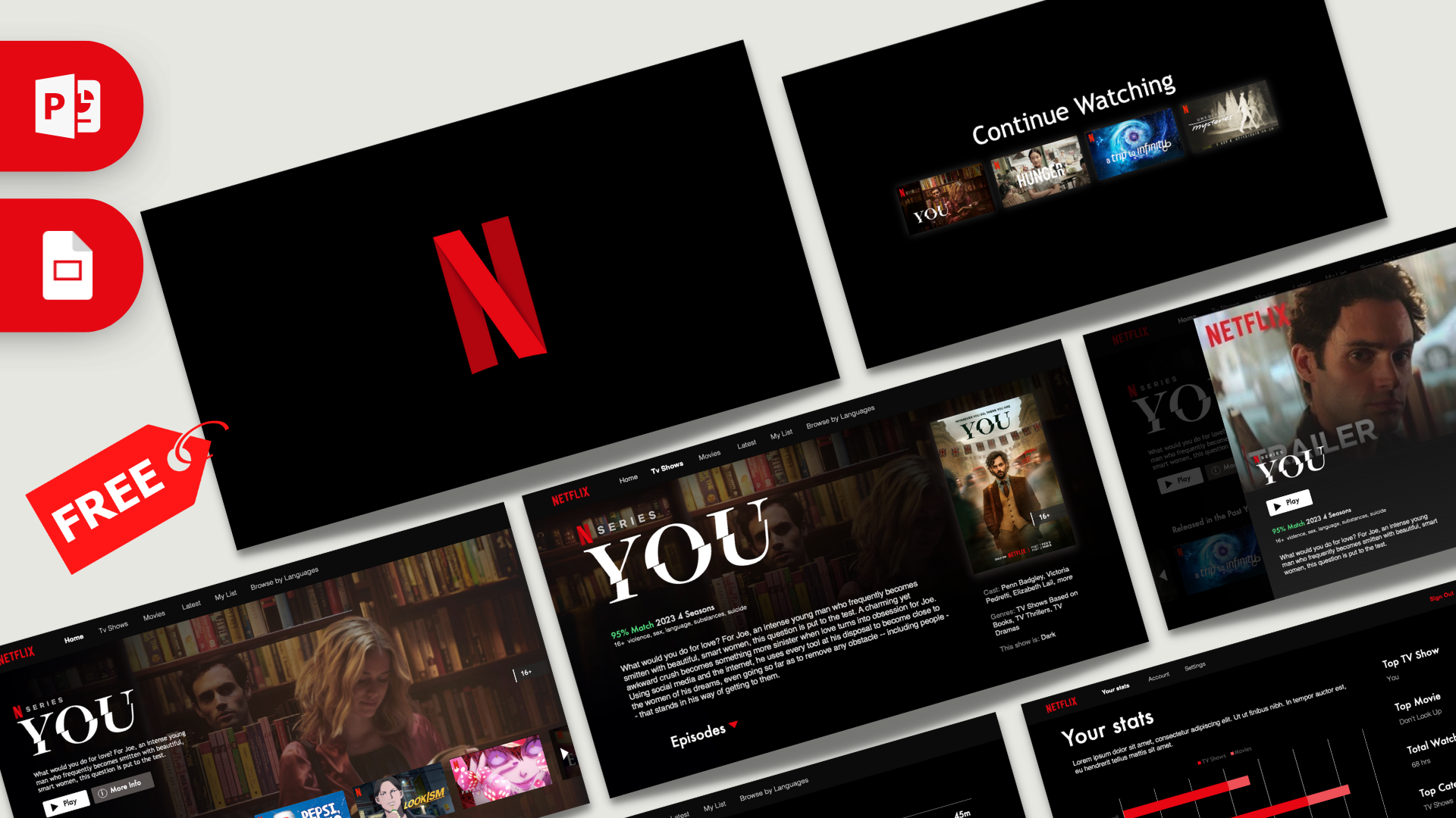 Free Animated Netflix PowerPoint Template 2023 Prezentr